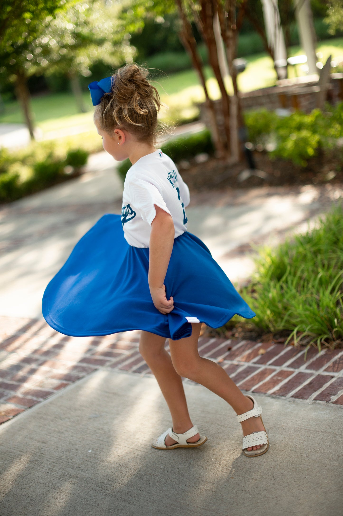 Los Angeles Dodgers Dress (white) - Girls