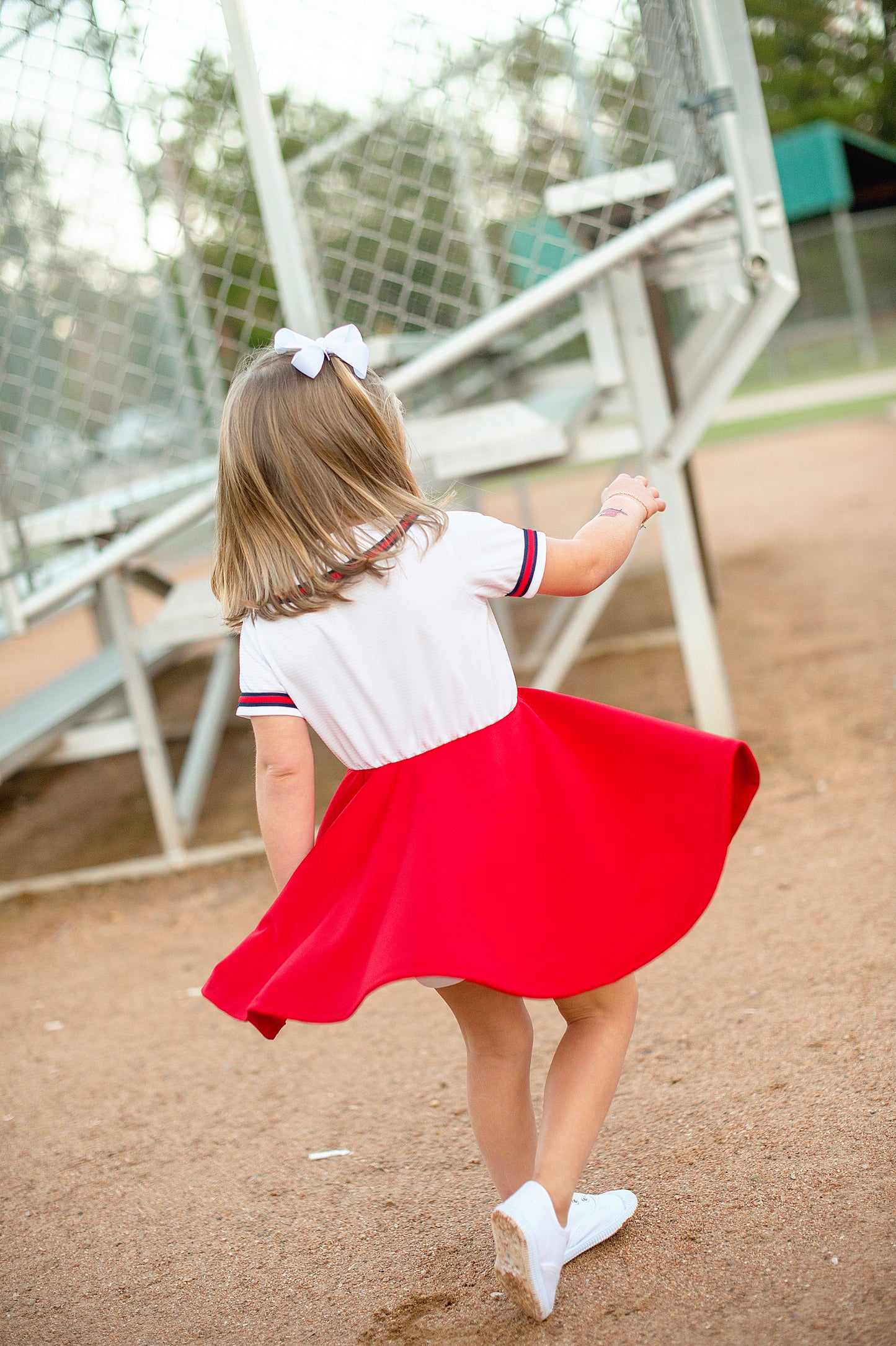 Atlanta Braves Dress (half button down) - Girls