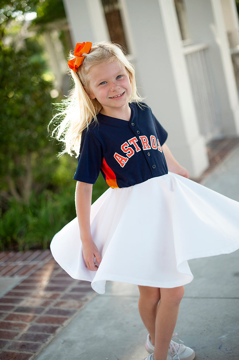Baseball jersey dress girls