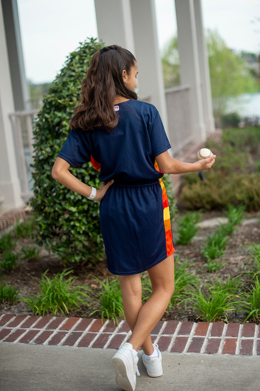 Houston Astros Navy Fan Dress - Youth