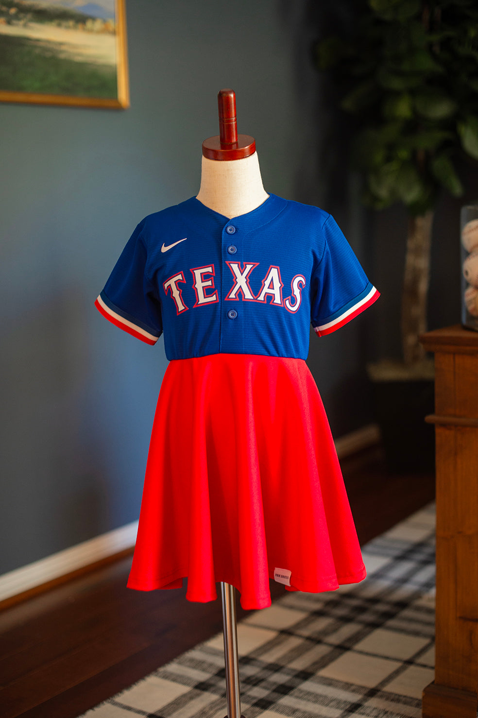 Texas Rangers Dress Royal Blue - Girls