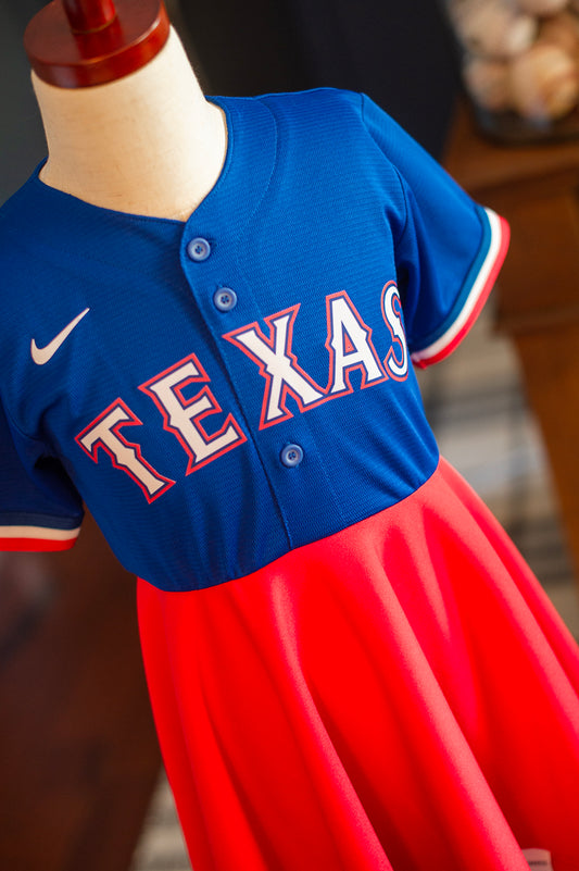 Texas Rangers Dress Royal Blue - Girls