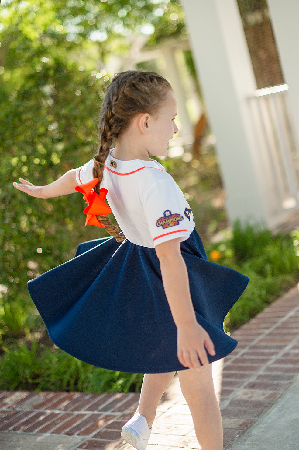 Houston Astros Gold Collection Fan Dress- Girls