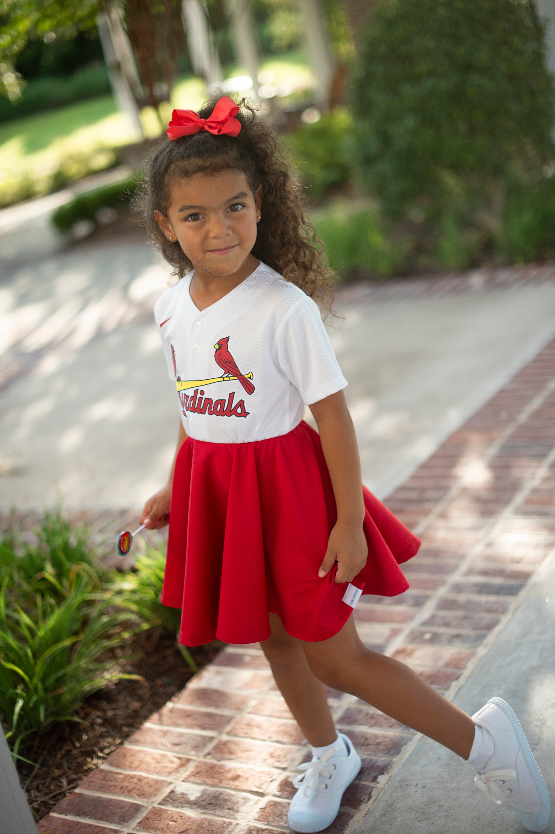 St. Louis Cardinals Red Fan Dress - Girls