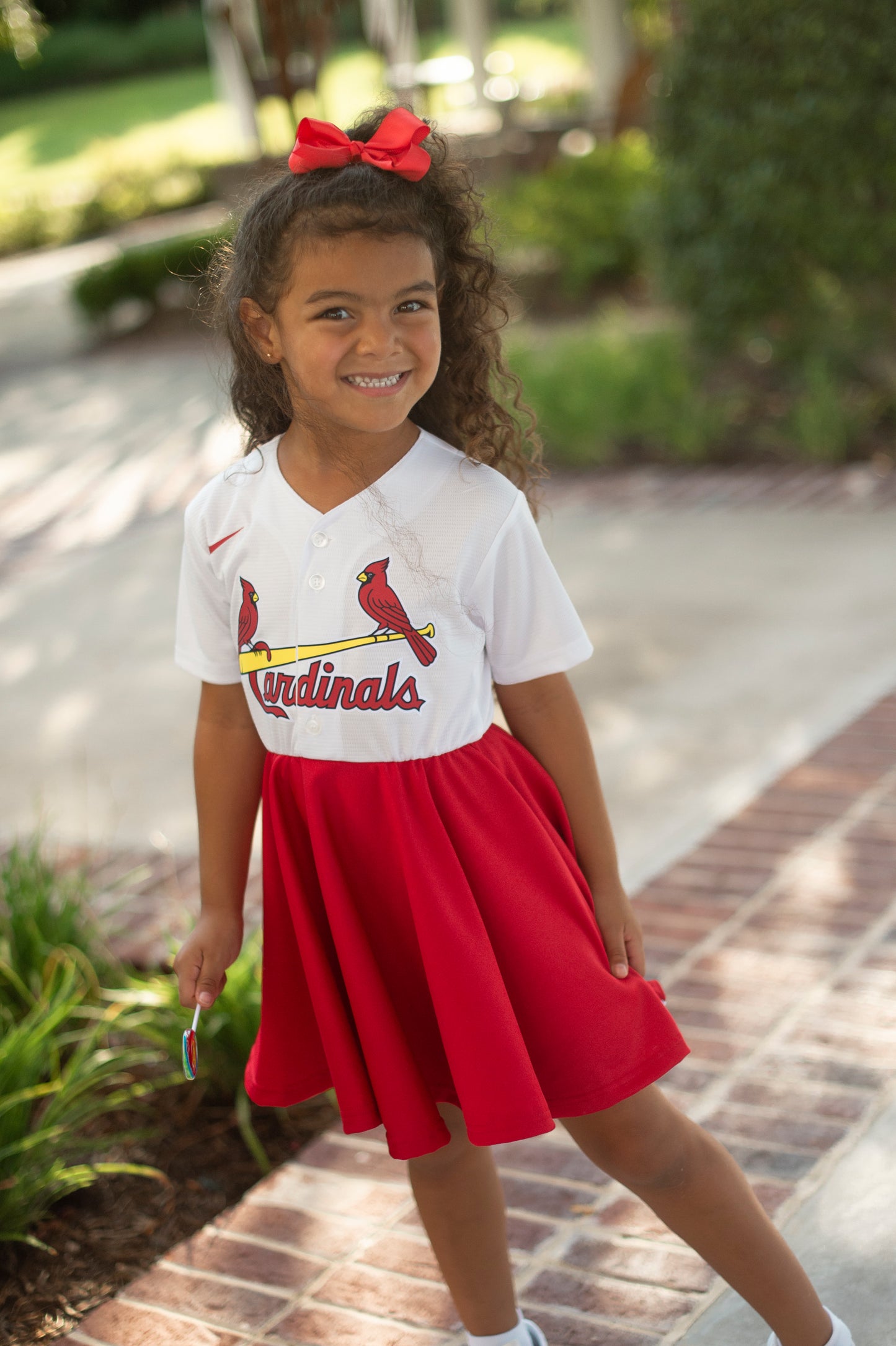 St. Louis Cardinals Red Fan Dress - Girls