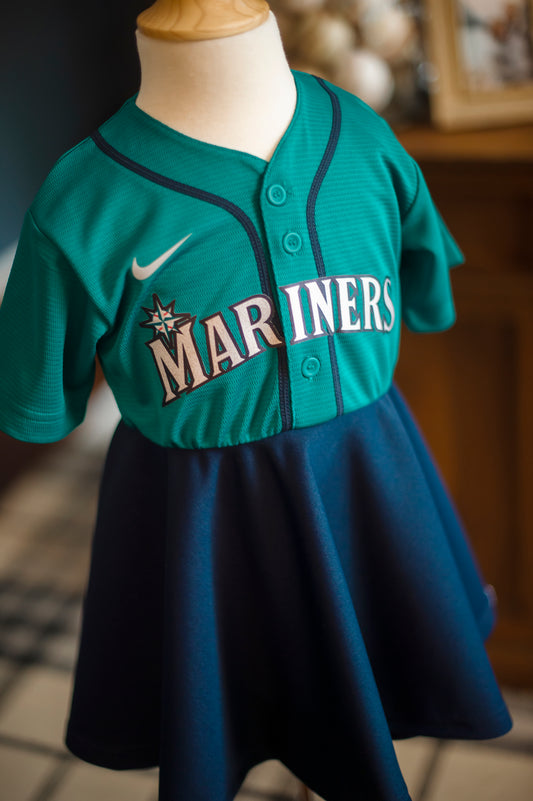 Seattle Mariners Fan Dress - Girls