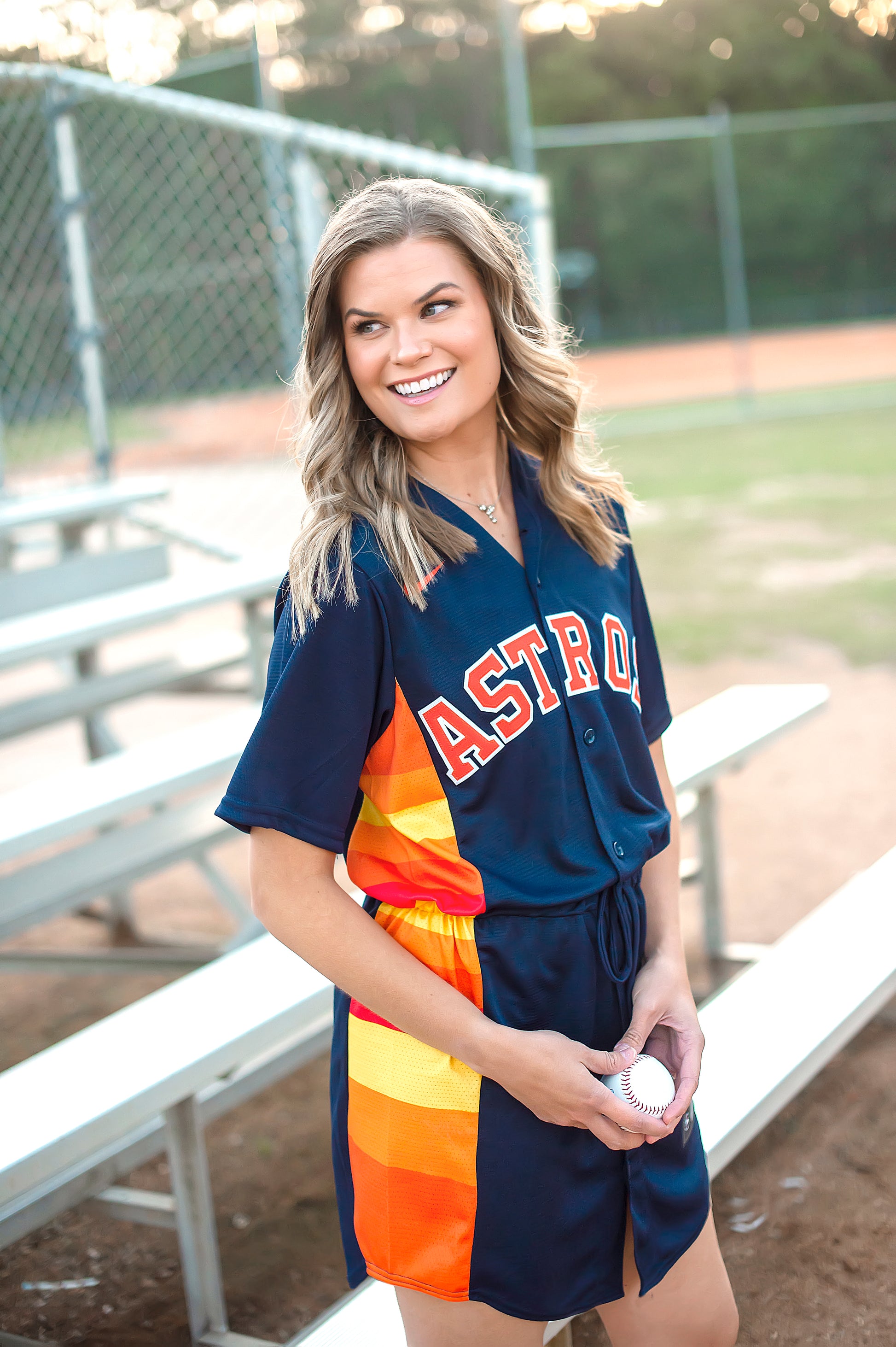 Houston Astros Nike Official Replica Home Jersey - Youth with