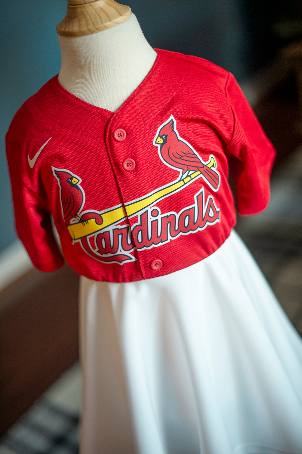 St. Louis Cardinals Refried Apparel Women's Hoodie Dress - Red/Navy