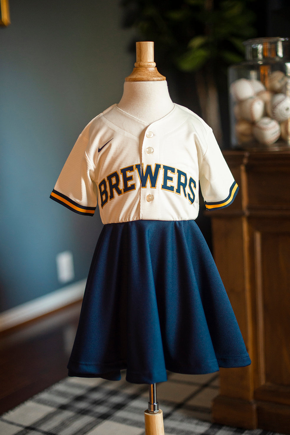 Milwaukee Brewers Fan Dress - Girls