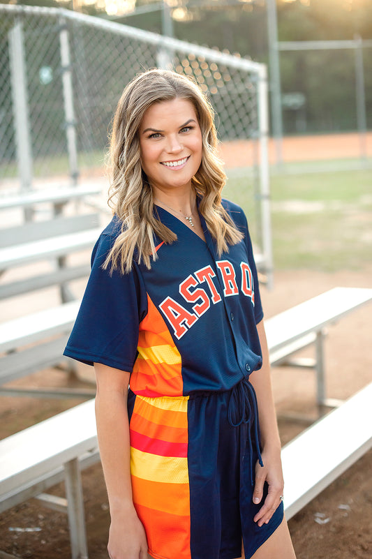 button up astros jersey