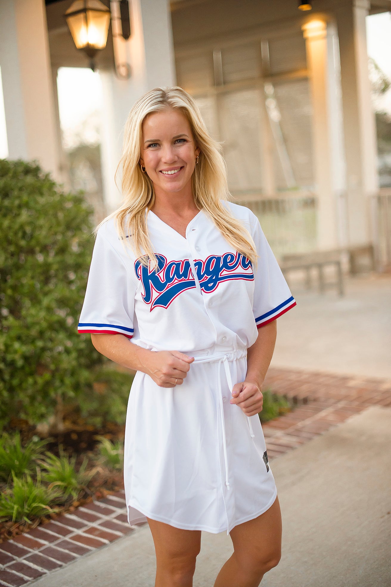 baseball jersey over dress