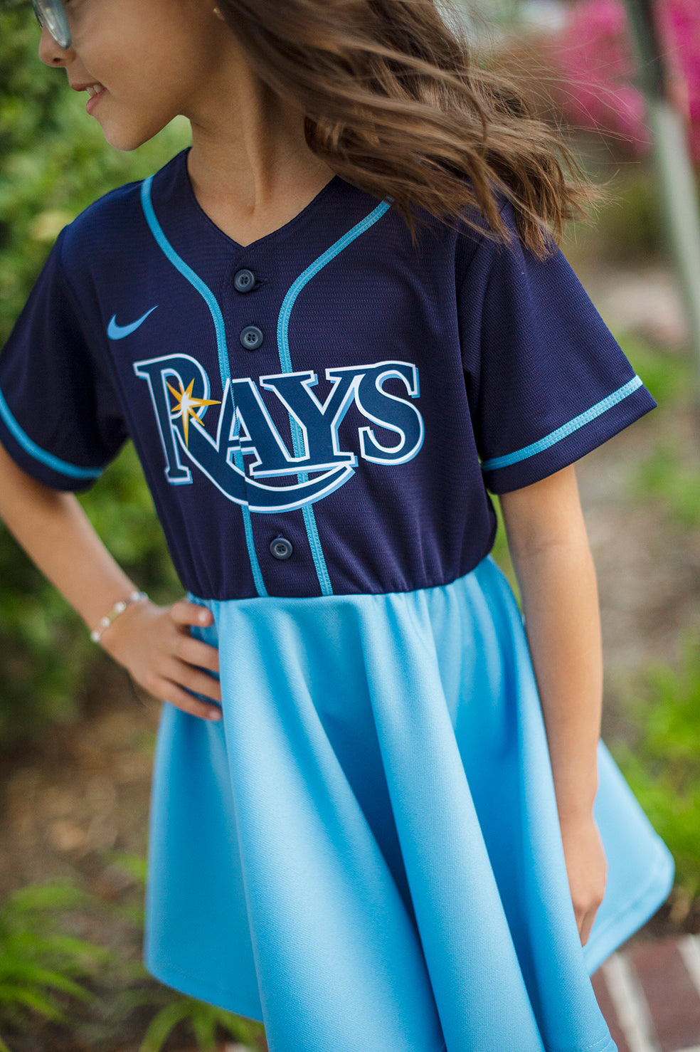 rays kids jersey dress