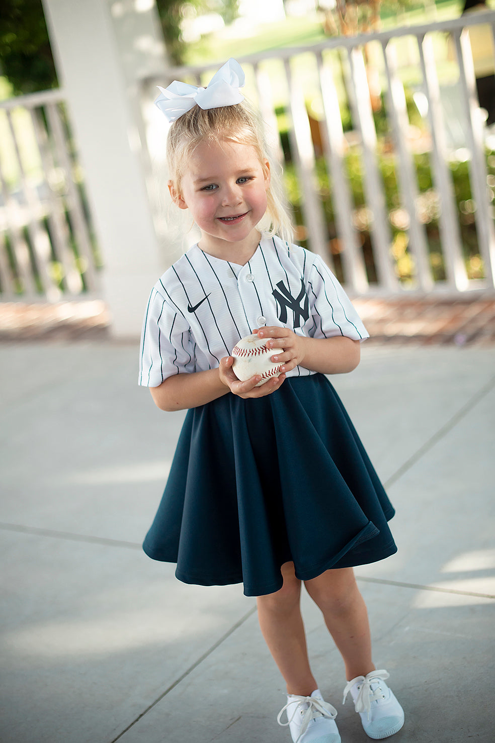 Yankees Jersey dress girls outfit