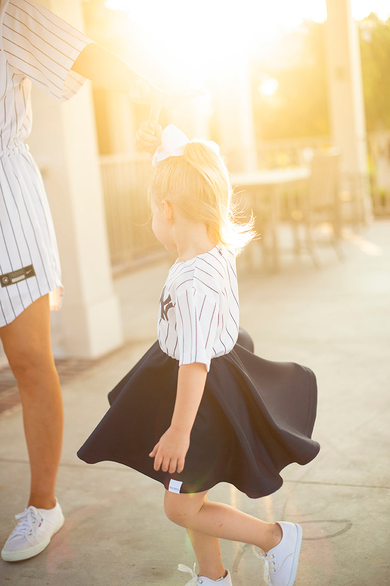 Texas Baseball Fan Dress (white) - Girls